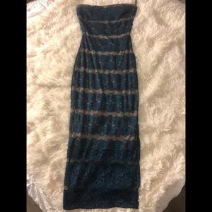 Strapless Midi Dress